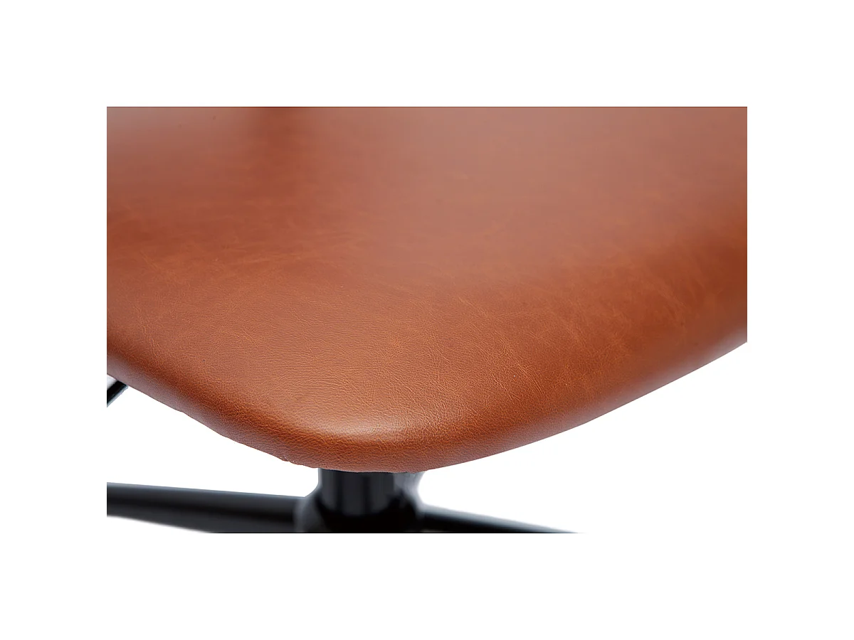 Sedia da ufficio vintage marrone LAB