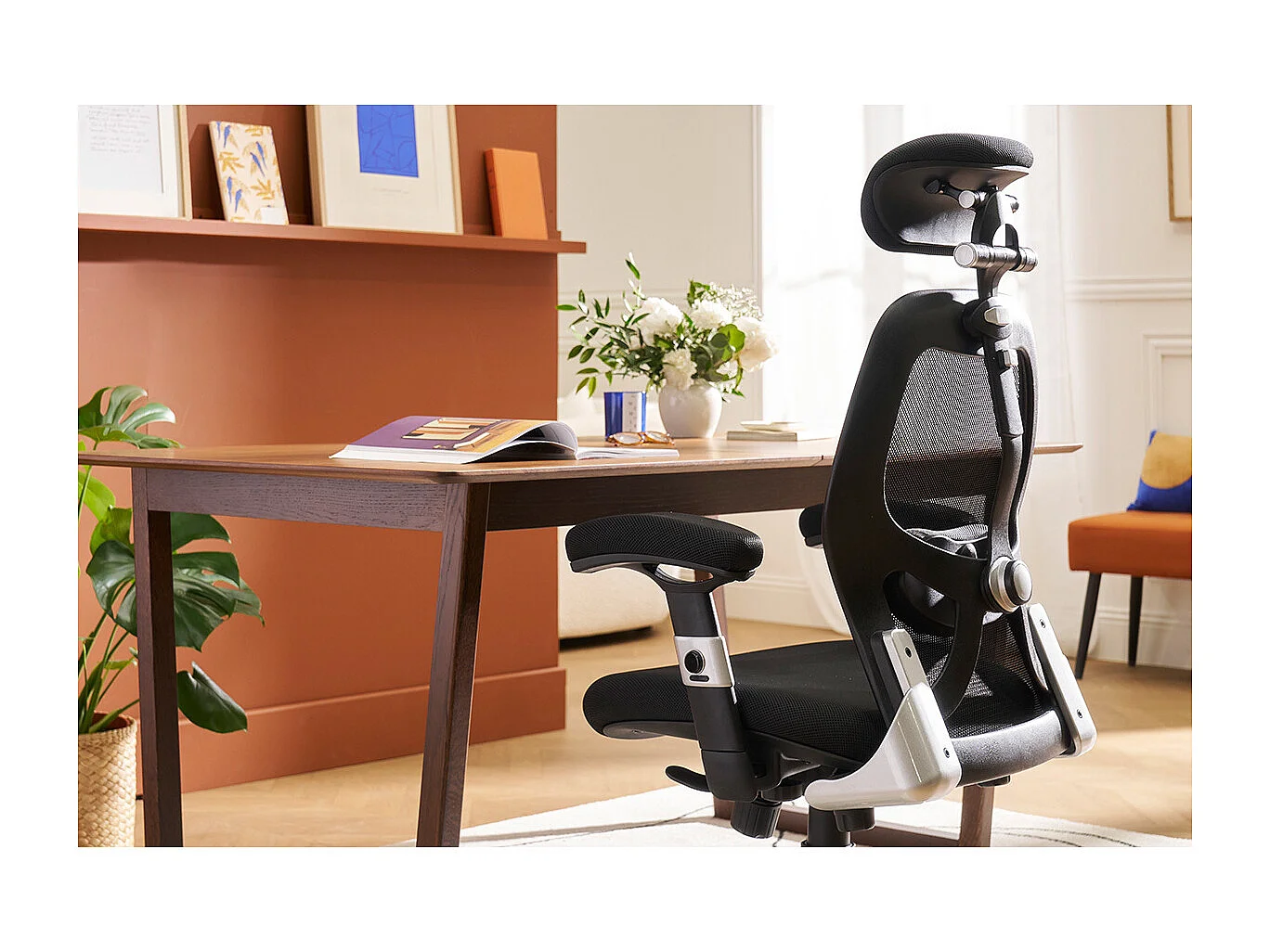 Silla de oficina ergonómica negra Ultimate v2 plus