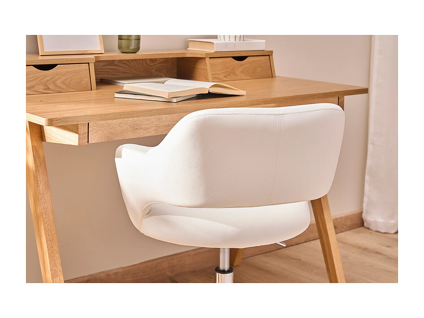 Sedia da ufficio design bianco JESSY