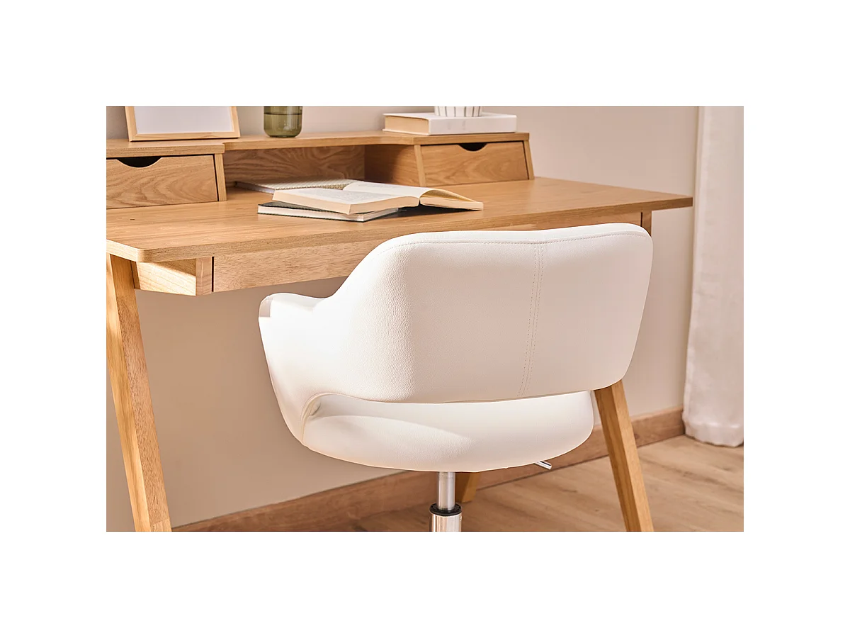 Design-Bürostuhl Weiß JESSY