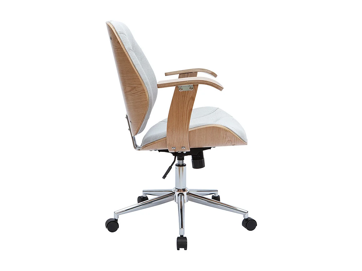 Silla de escritorio moderna tejido gris claro YORKE