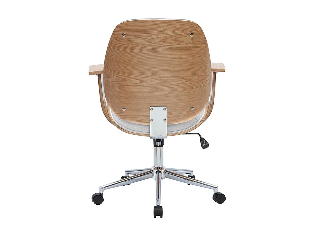 Sedia da ufficio design tessuto grigio chiaro YORKE