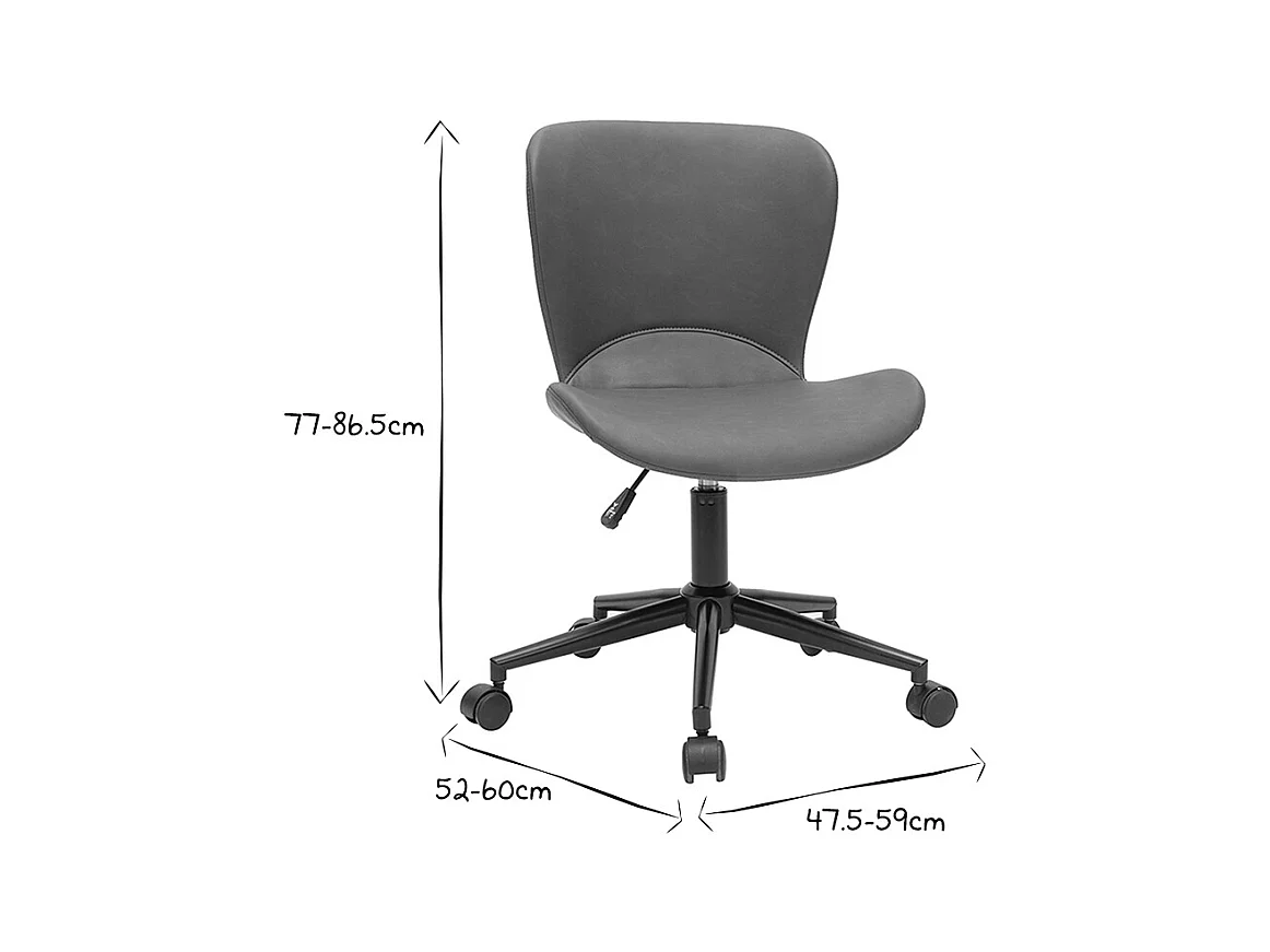 Design-Bürostuhl braun JOSH