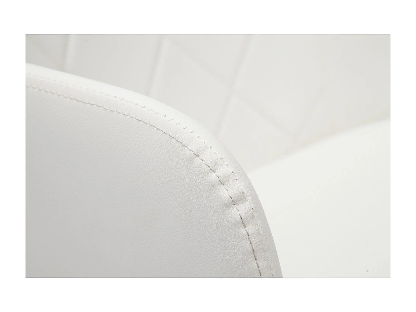 Poltrona da ufficio design bianco e legno chiaro SANDRO