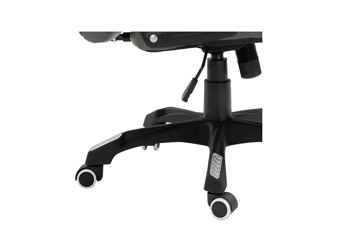 Fauteuil de bureau simili cuir gris Grease