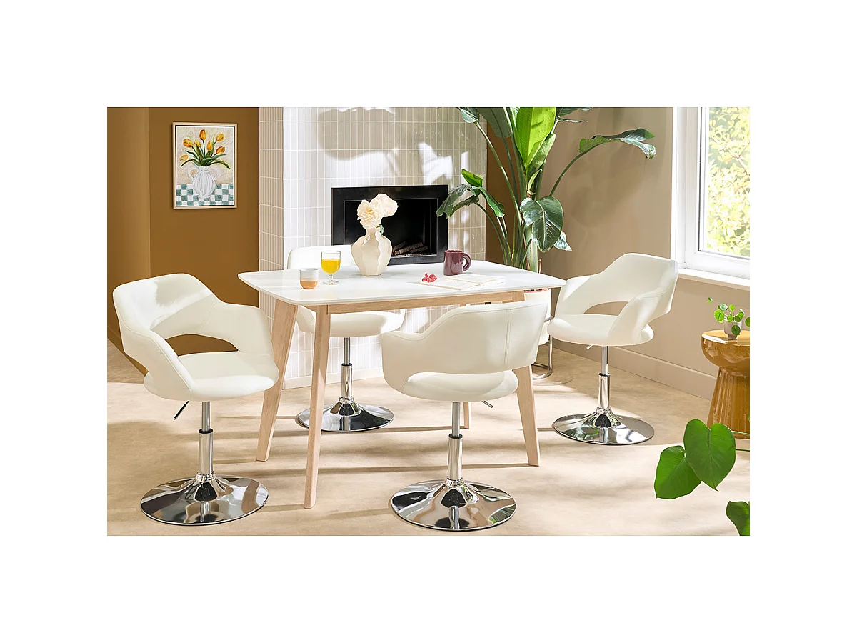 Sillón de diseño blanco JESSY