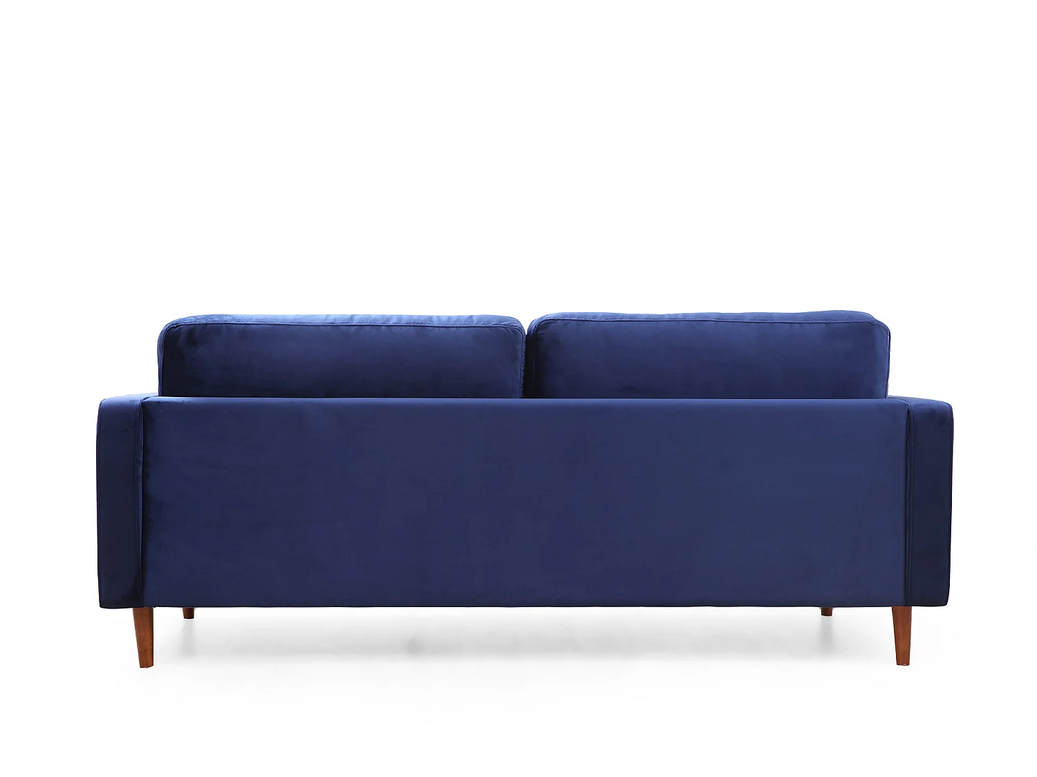 Canapé 3 places velours bleu Romuza 215cm