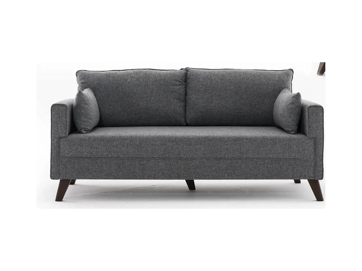 Petite canapé 2 places tissu gris Kandy 177cm