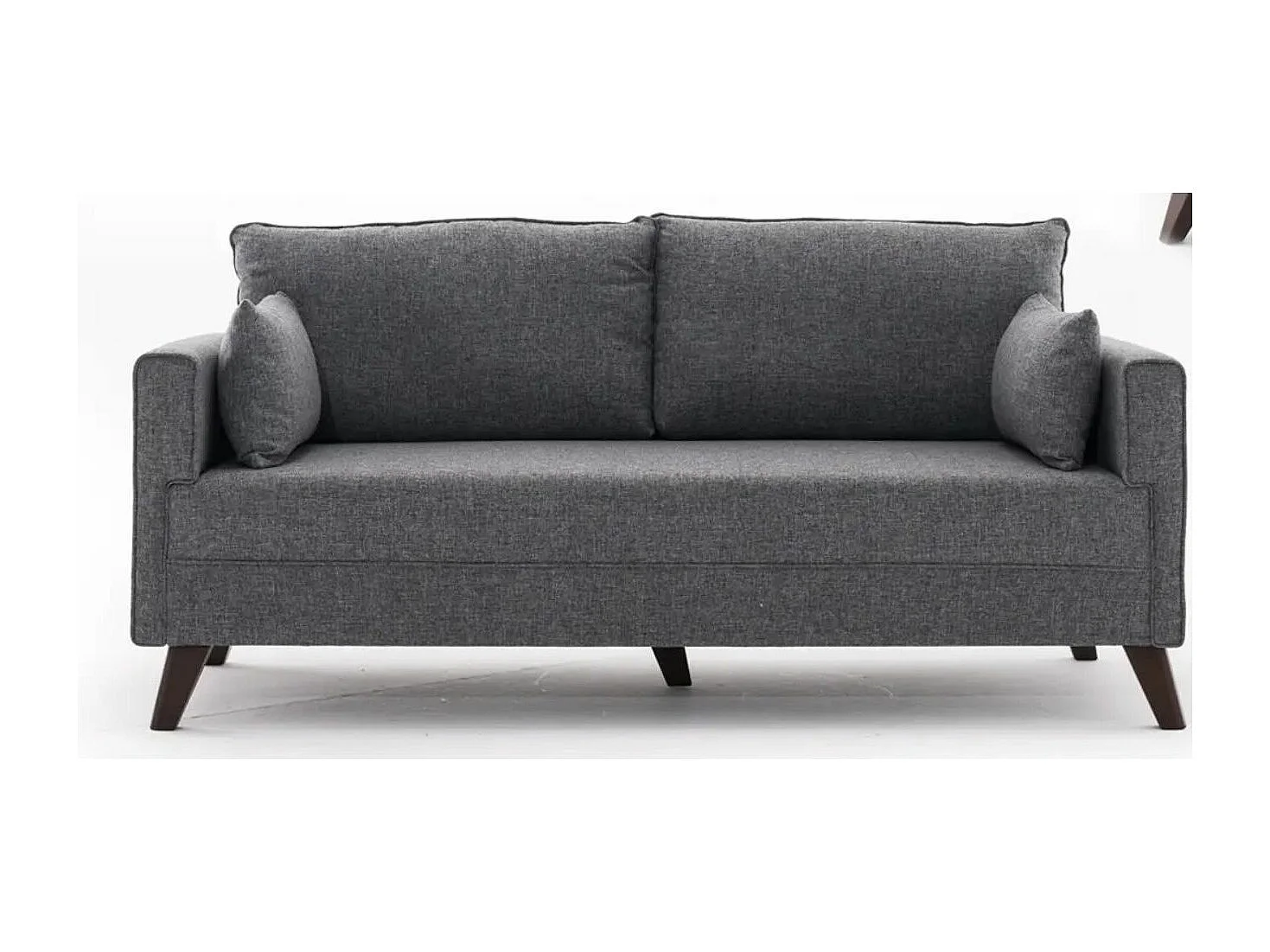 Petite canapé 2 places tissu gris Kandy 177cm