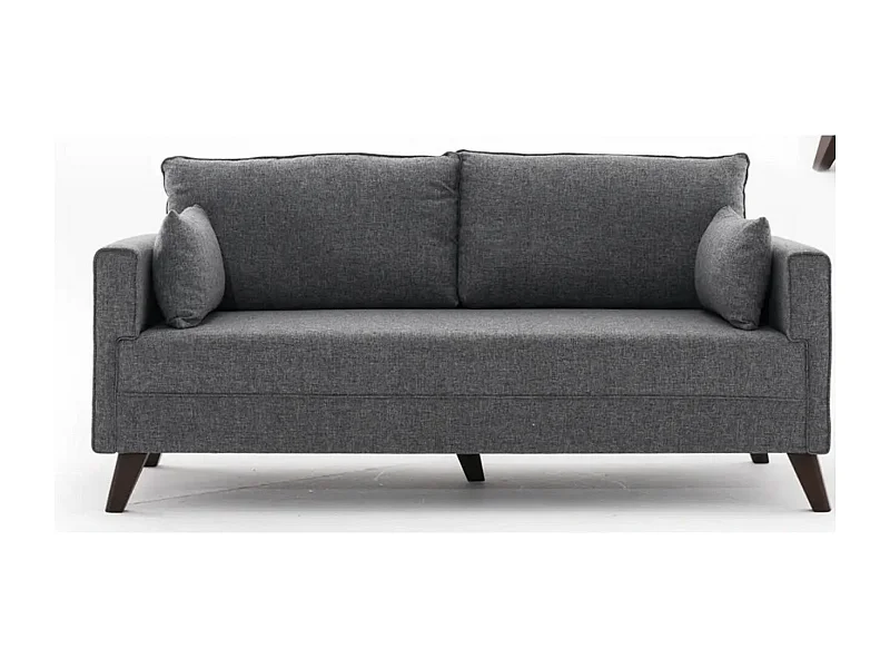 Petite canapé 2 places tissu gris Kandy 177cm