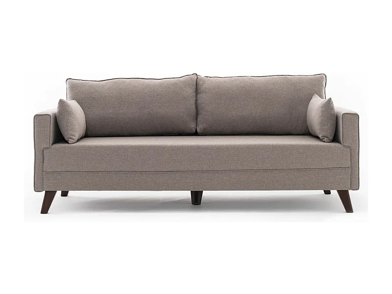 Canapé 3 places tissu beige Kandy 208cm