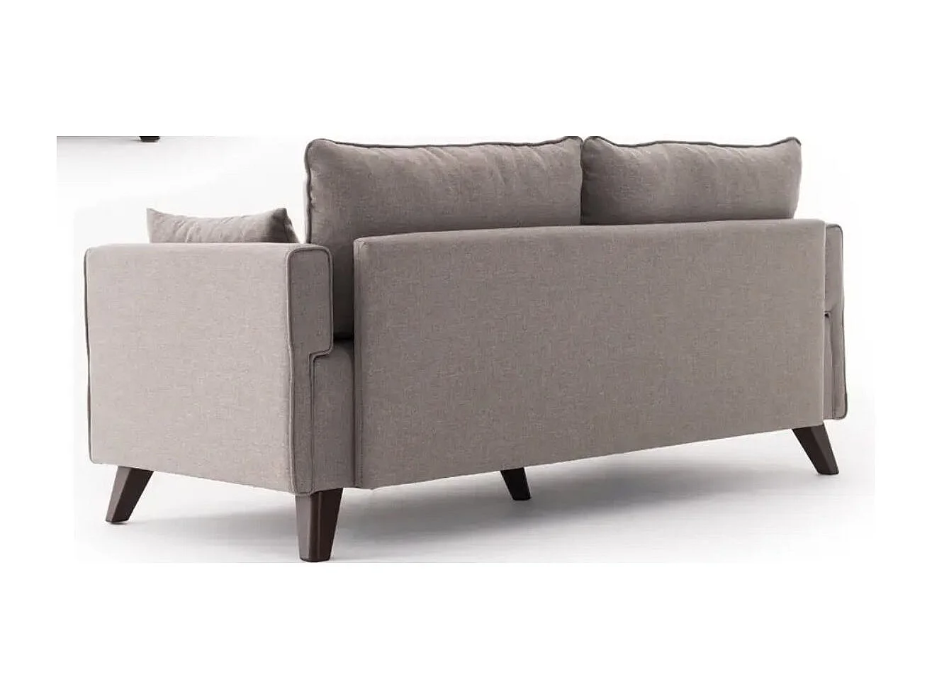 Petite canapé 2 places tissu beige Kandy 177cm