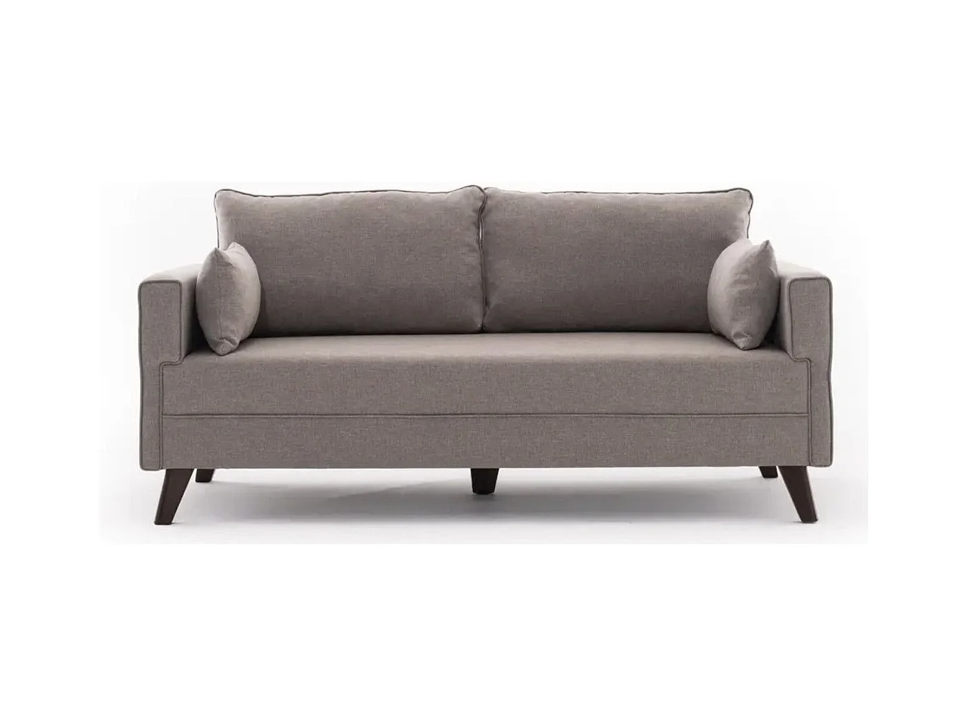 Petite canapé 2 places tissu beige Kandy 177cm