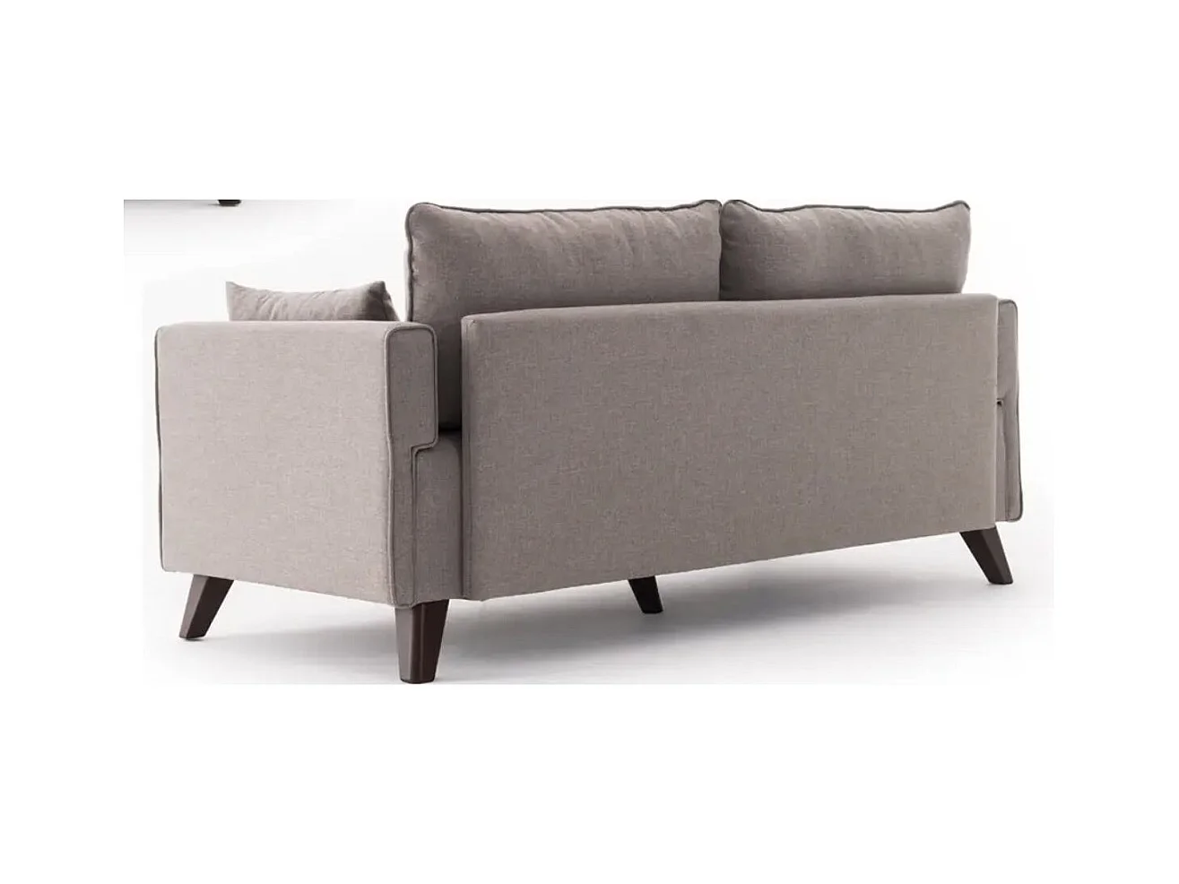 Petite canapé 2 places tissu beige Kandy 177cm