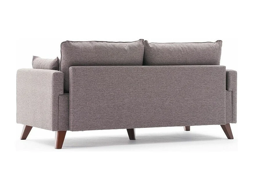 Petite canapé 2 places tissu marron clair Kandy 177cm