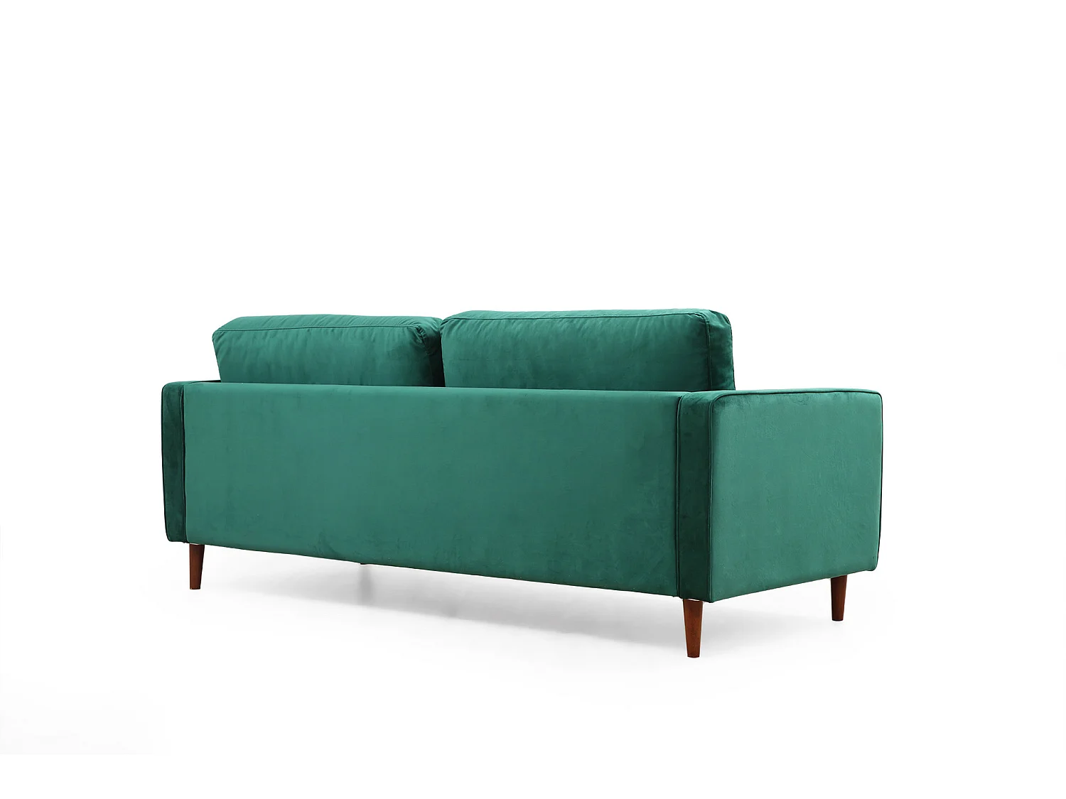 Canapé 3 places velours vert Romuza 215cm