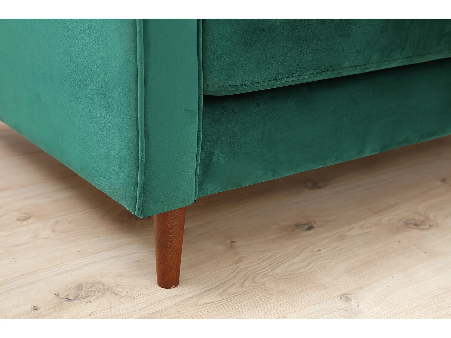 Romuza 3-zits groen fluwelen bank 215 cm