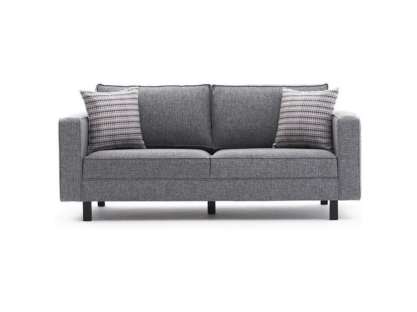 Klassieke 2-zitsbank grijs linnen stof Kalena 180 cm