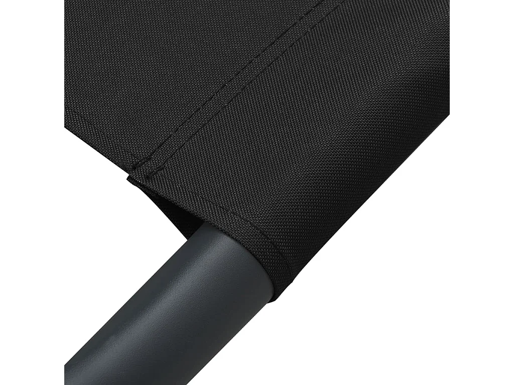 Lit de repos d'extérieur Tissu Noir