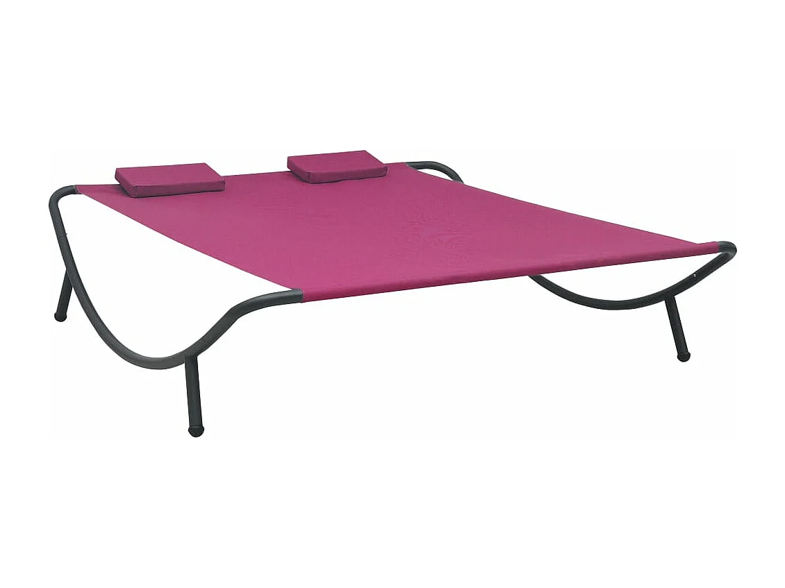 Lit de repos d'extérieur Tissu Rose