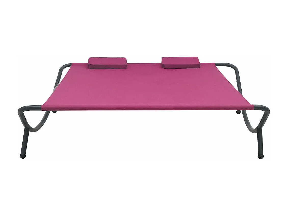 Lit de repos d'extérieur Tissu Rose