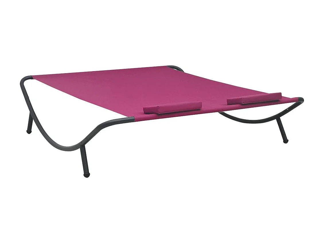 Lit de repos d'extérieur Tissu Rose