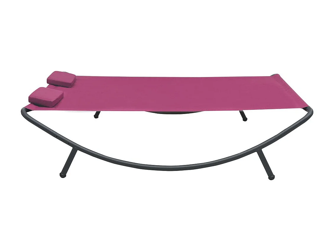 Lit de repos d'extérieur Tissu Rose