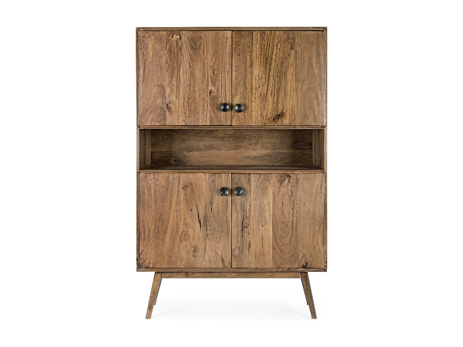 Vaisselier 4 portes 1 niche en bois de manguier Sylvie L 104cm