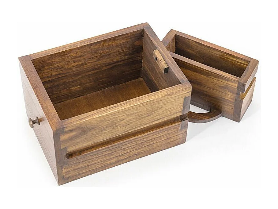 Vitrine en bois massif de Mindy 4 portes 3 tiroirs Orka 120cm