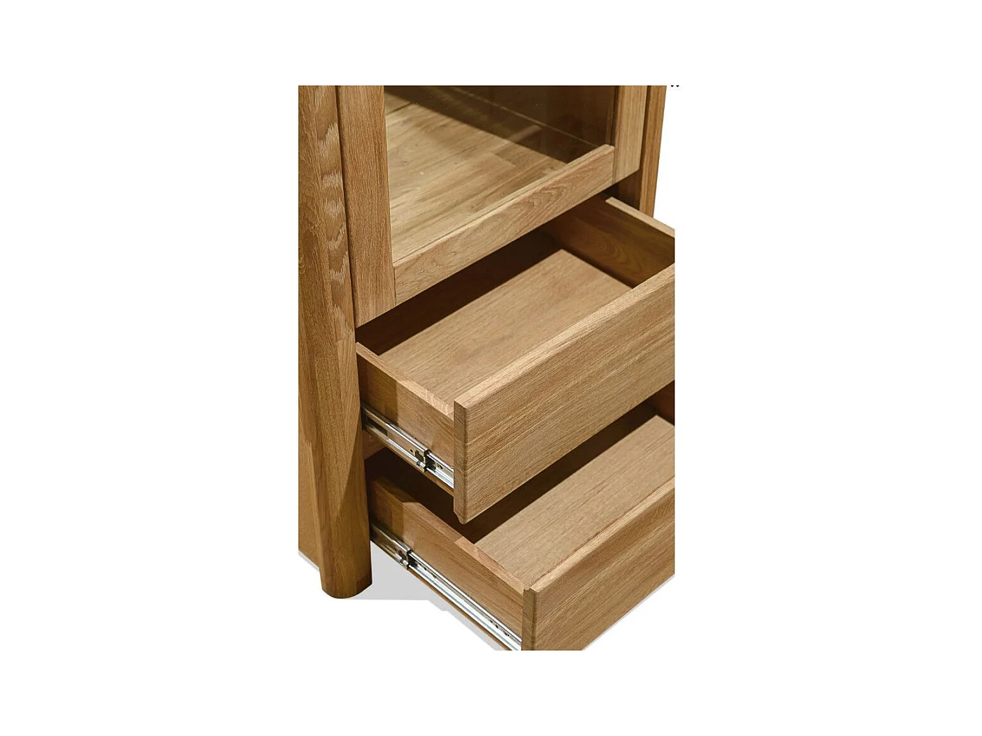 Vitrine en chêne massif 1 porte Eliza 62cm