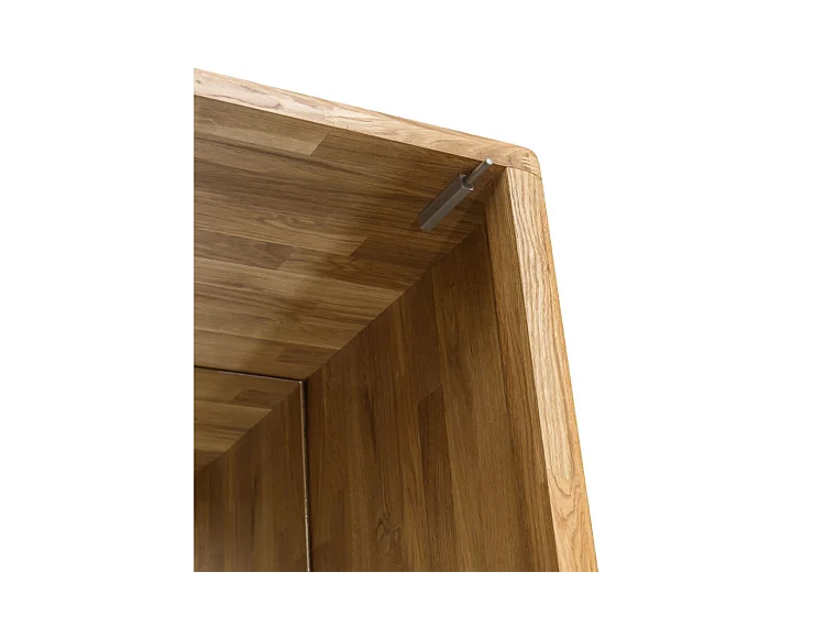 Vitrine en chêne massif 1 porte Eliza 62cm