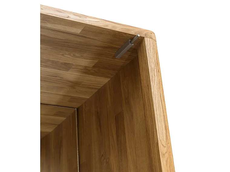 Vitrine en chêne massif 1 porte Eliza 62cm