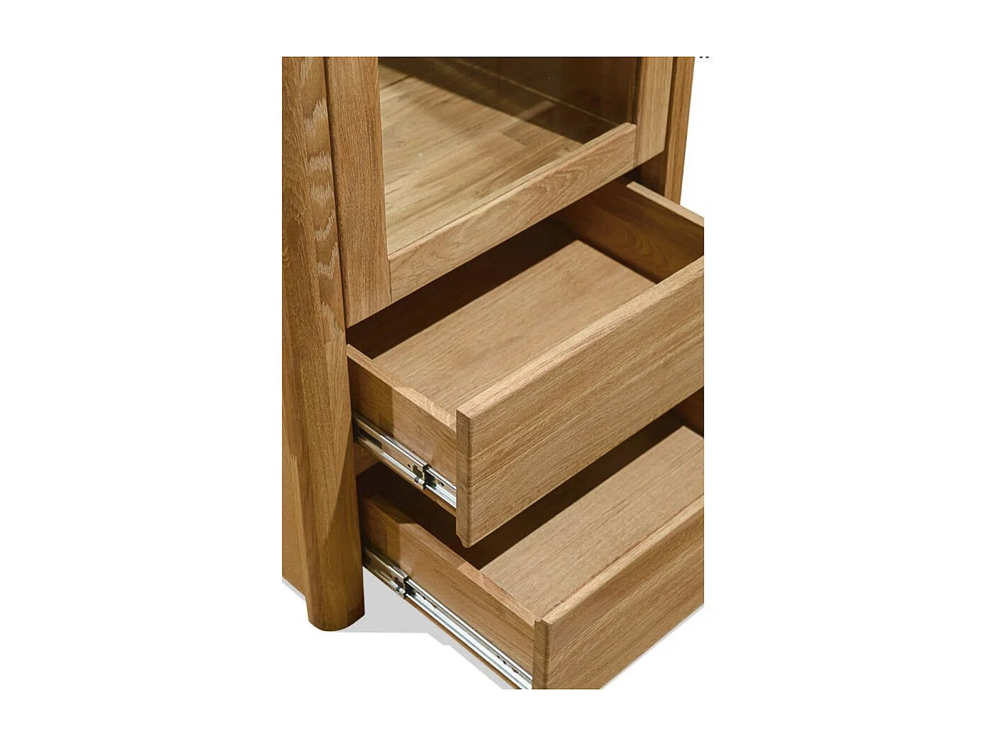 Vitrine en chêne massif 1 porte Eliza 62cm