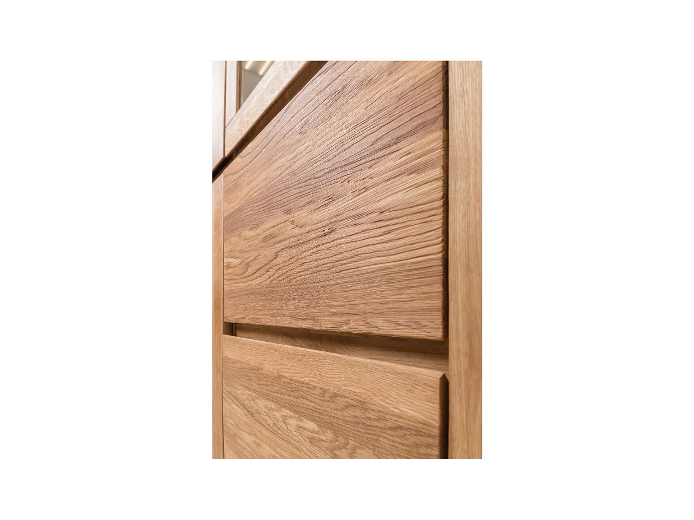 Vitrine en chêne massif et verre Velida 150cm