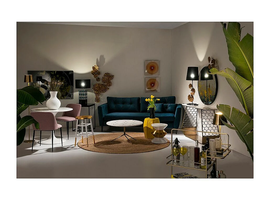 Micho goudkleurige metalen tafellamp