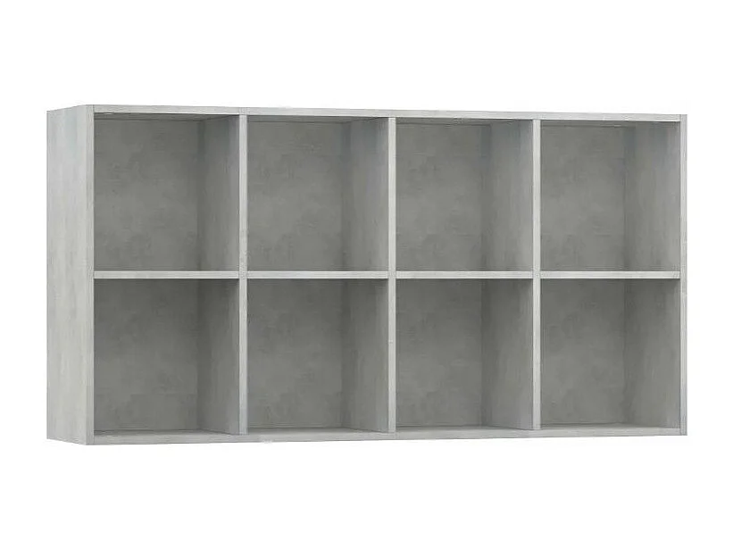 Bibliothèque bois gris effet béton Athena 66cm