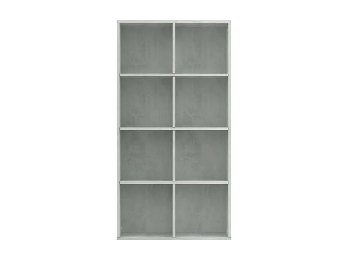 Bibliothèque bois gris effet béton Athena 66cm