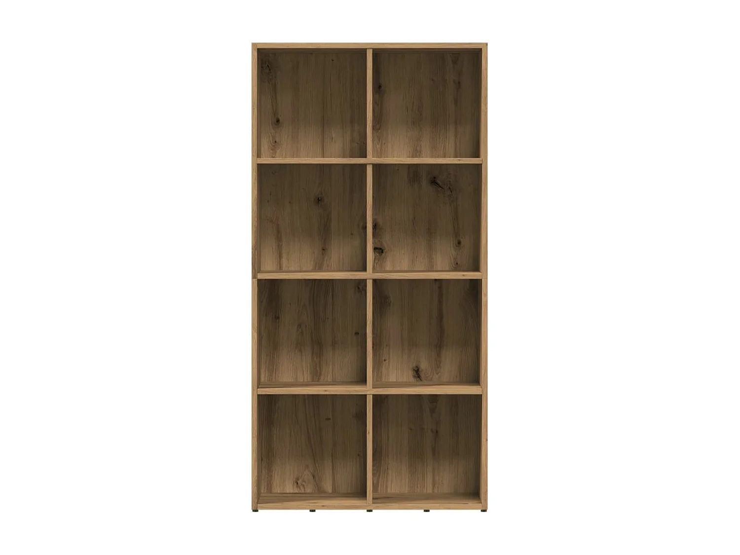 Bibliothèque bois gris effet béton Athena 66cm