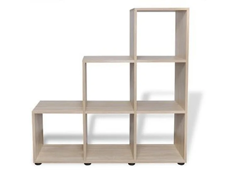 Petite étagère 6 niches chêne clair Chickie