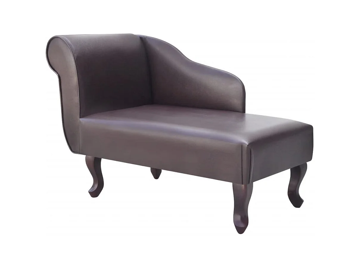 Chaise longue Marron Similicuir Luka