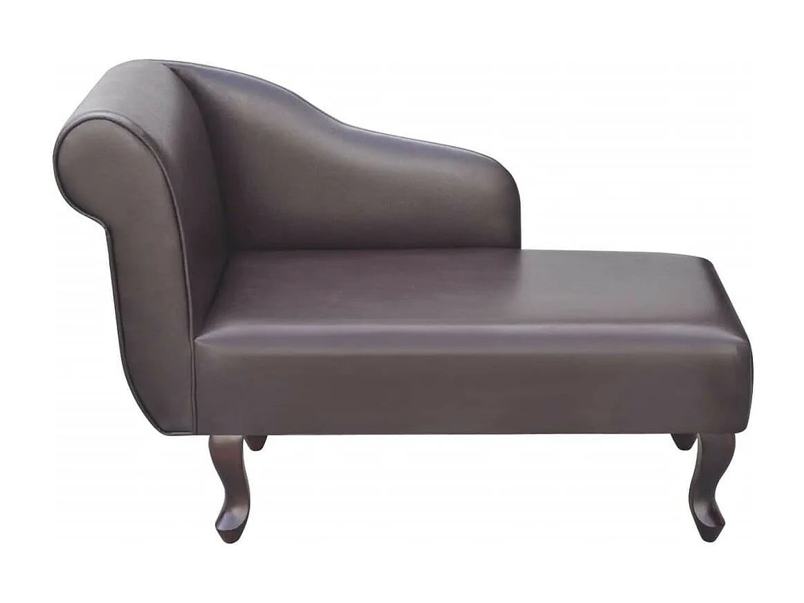Chaise longue Marron Similicuir Luka
