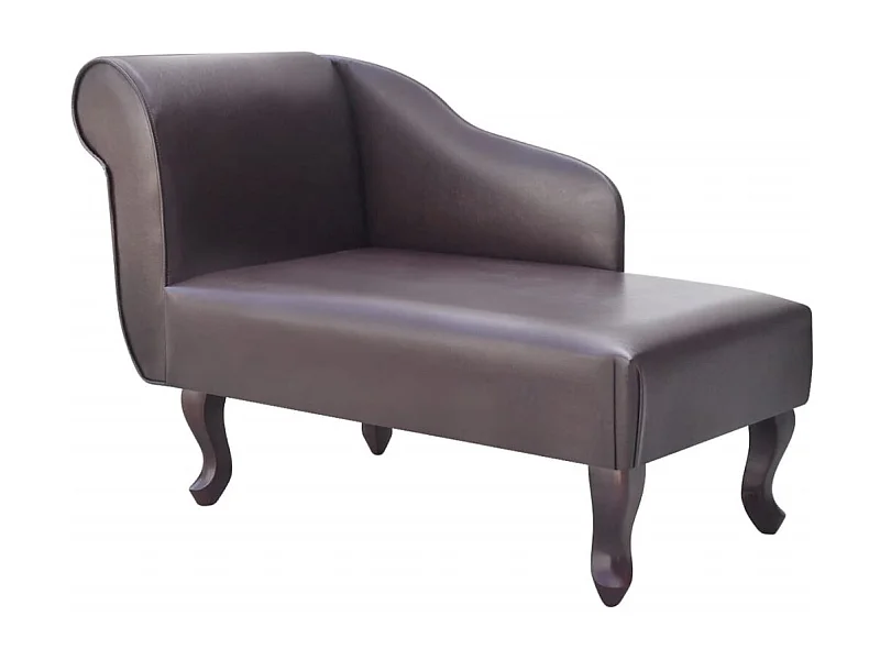 Chaise longue Marron Similicuir Luka