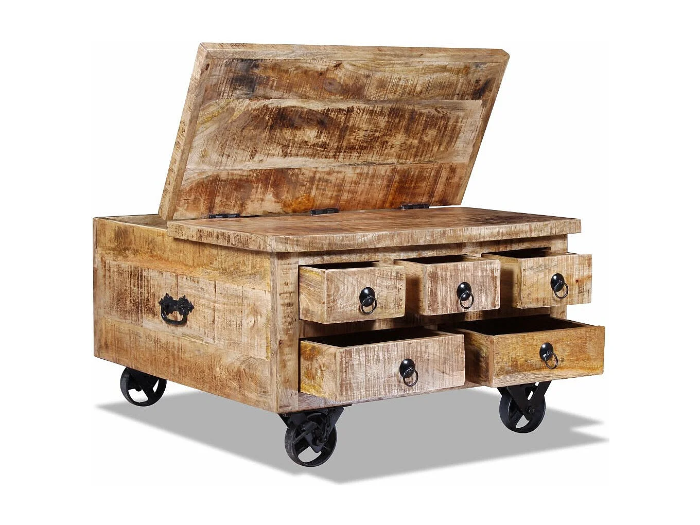 Table basse bois de manguier Induka 70cm