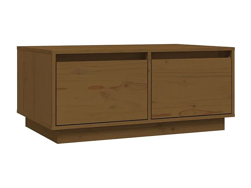 Table basse Marron miel 80x50x35 Bois massif de pin