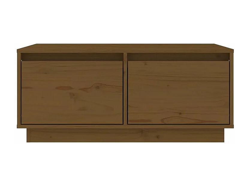 Table basse Marron miel 80x50x35 Bois massif de pin
