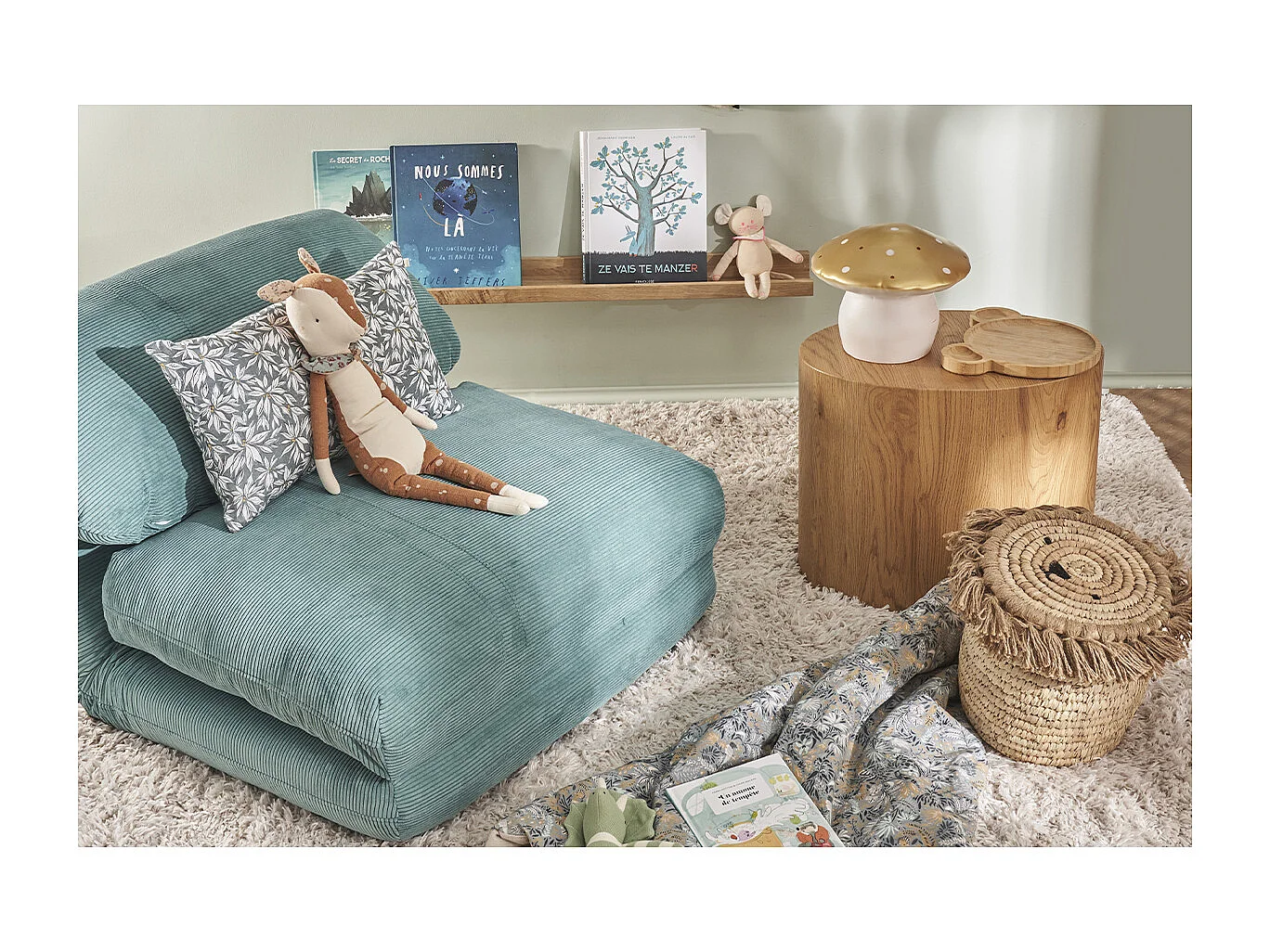 Tables basses gigognes ovales scandinaves bois clair finition chêne (lot de 2) WOODY