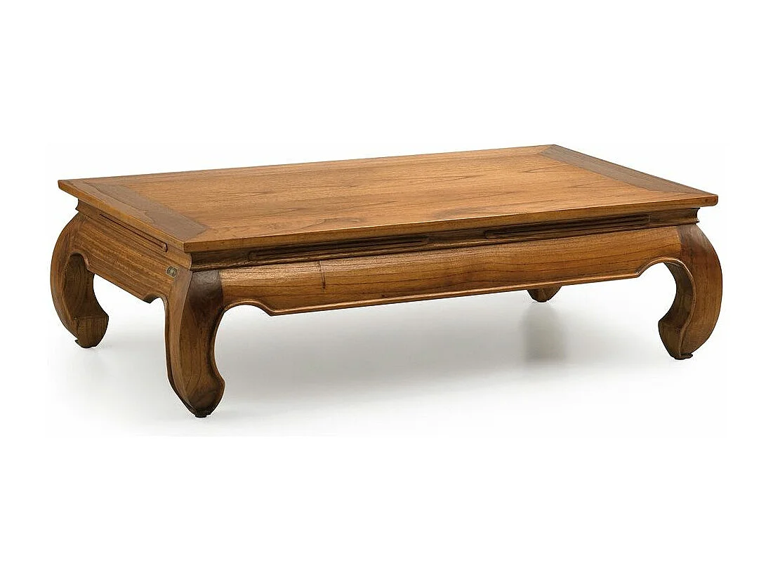 Table basse rectangulaire en bois massif de Mindy Kastar 125cm