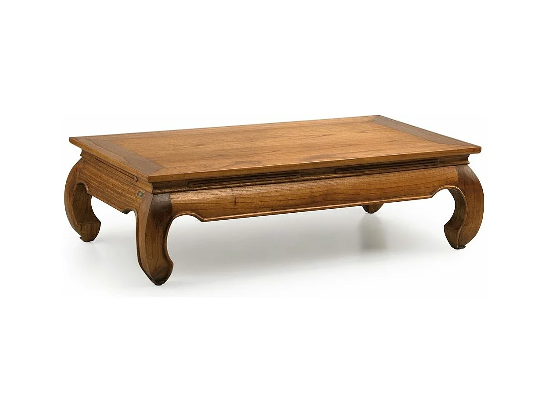 Table basse rectangulaire en bois massif de Mindy Kastar 125cm