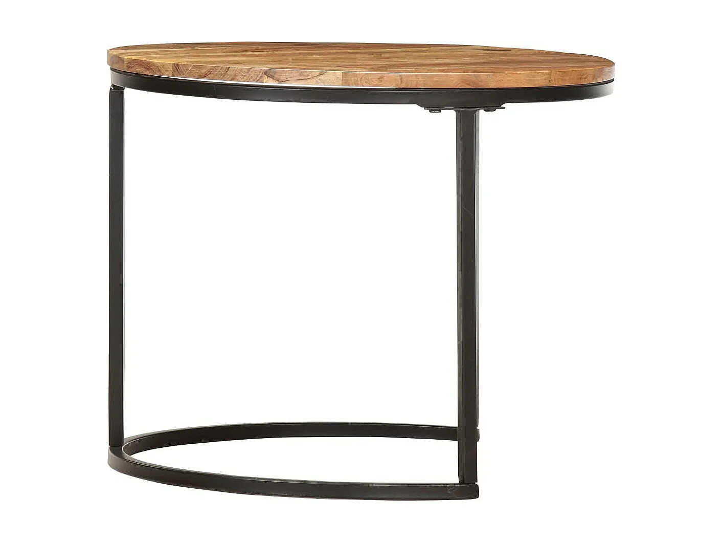 Tables gigognes 3 pcs Bois d'acacia massif 2