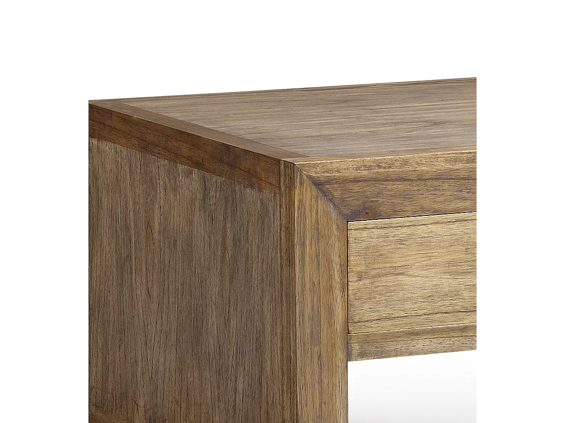 Petite table d’appoint en bois massif naturel MAZARI